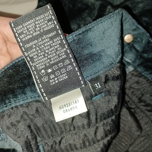 7 FOR ALL MANKIND BUTTON DOWN VELVET MINI SKIRT SI - Picture 11 of 12